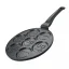Herzberg Marble coated frying pan for 7 pancakes with spikes 26 cm