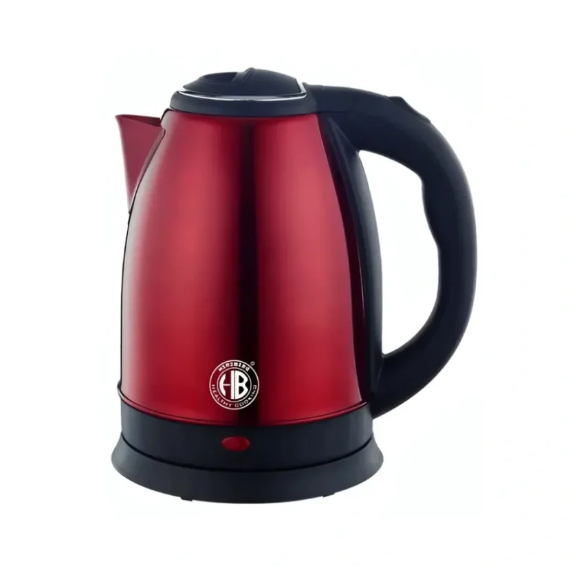 Herzberg Nerezová kanvica 1,8 l 1500 W - červená