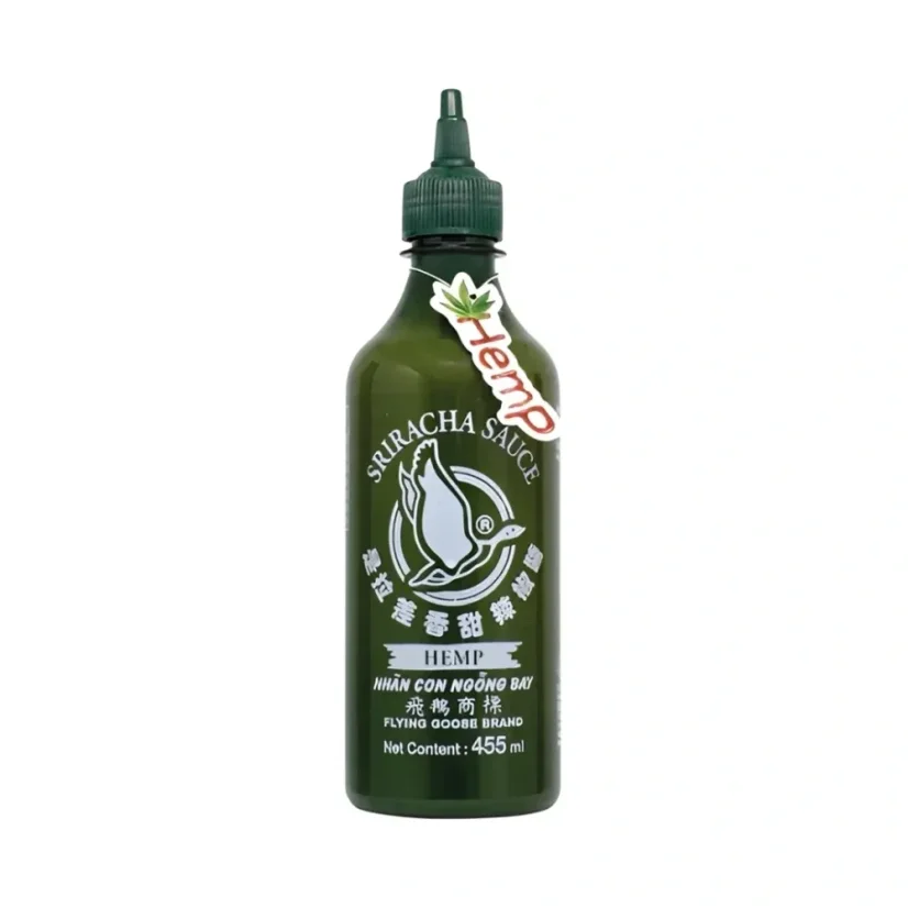 Flying Goose Chili-Sauce Sriracha mit Hanf 455 ml