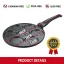 Herzberg Marble coated frying pan for 7 pancakes with spikes 26 cm
