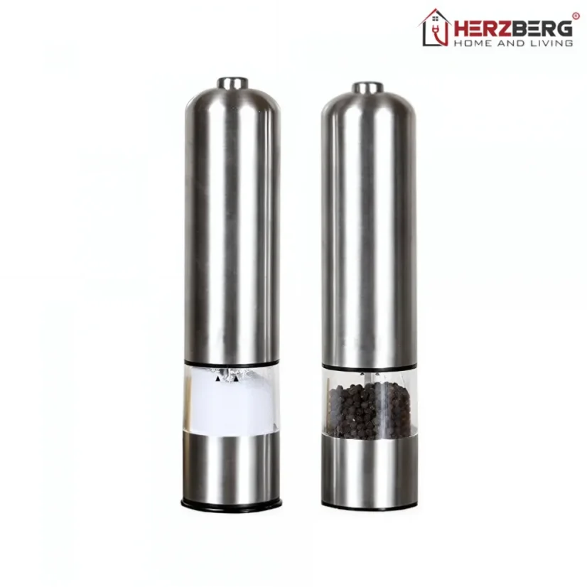 Herzberg Stainless steel pepper mill