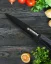 Herzberg 8 piece knife set with acrylic stand - Carbon
