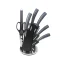 Herzberg 8 piece knife set with acrylic stand - Carbon