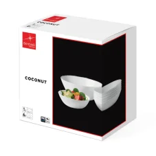 Bormioli Rocco Set of 7 plates Coconut