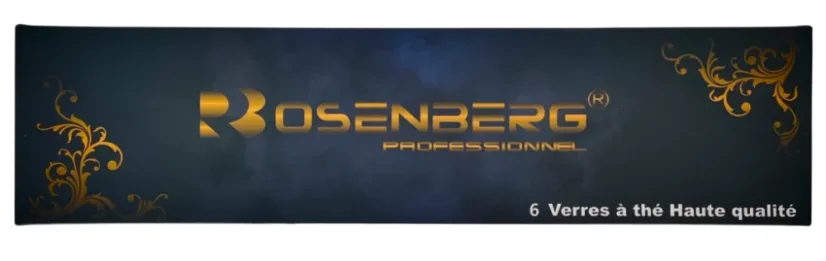 Rosenberg 6-dielna sada pohárov so zlatým akcentom