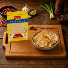 Swad Indisches Brot Papadum mit schwarzem Pfeffer 200g