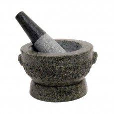 Non Food Mortar with pestle granite stone 9,5 cm