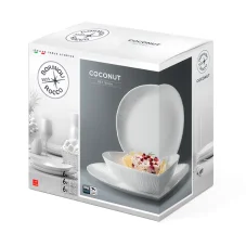 Bormioli Rocco 18 piece set of plates Coconut Tavola