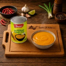 Swad Mango puree Alphonso sweetened 850 g
