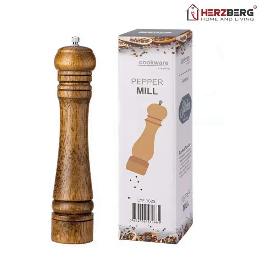 Herzberg Wooden pepper mill