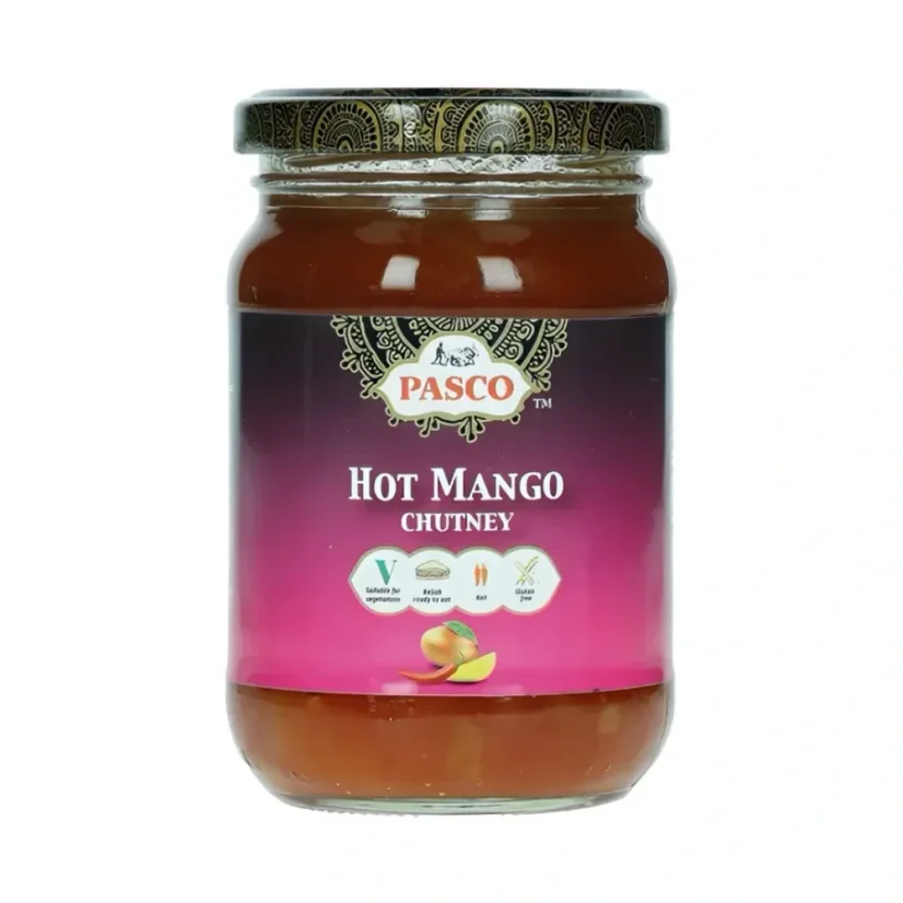 Pasco Chutney Mango scharfe Sauce 320 g Pasco Chutney Mango scharfe Sauce 320 g