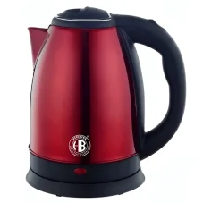 Herzberg Stainless steel kettle 1,8L 1500W - Red
