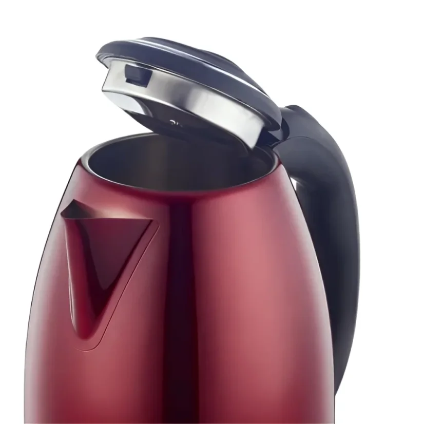 Herzberg Stainless steel kettle 1,8L 1500W - Red
