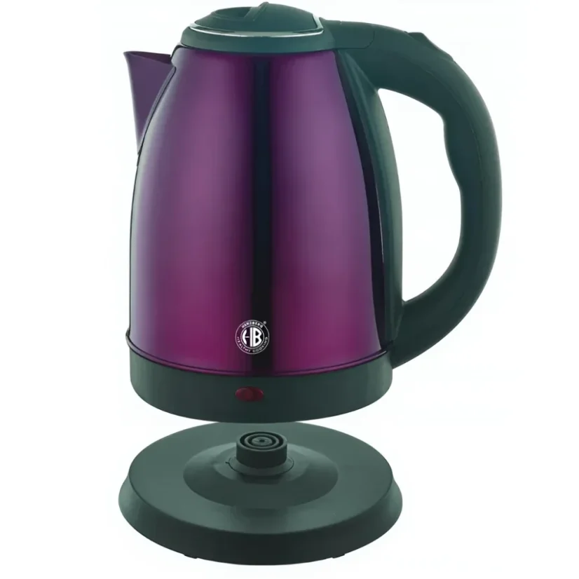 Herzberg Stainless steel kettle 1,8L 1500W - Purple