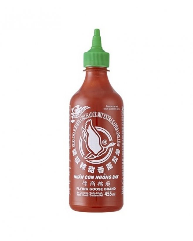 Flying Goose Chilli omáčka Sriracha s Kaffir Lime 455 ml
