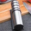 Herzberg Stainless steel cylindrical manual knife sharpener