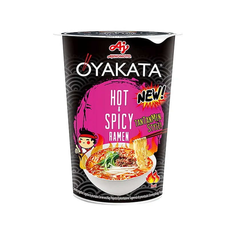 Oyakata Instant-Nudeln „Hot & Spicy Ramen“ im Tantanmen-Stil, 63 g Oyakata Instant-Nudeln „Hot & Spicy Ramen“ im Tantanmen-Stil, 63 g