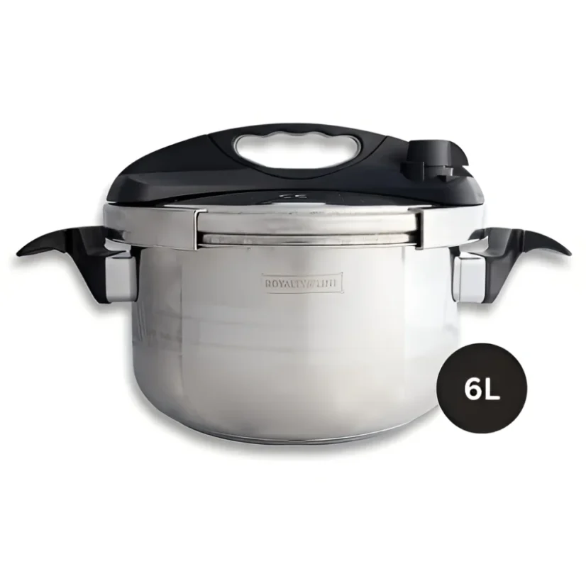 Royalty Line Schnellkochtopf mit Marmoroberfläche 24 cm – 6 l