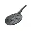 Herzberg Marble coated frying pan for 7 pancakes with spikes 26 cm