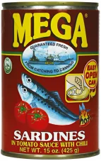 Mega Sardinky v paradajkovej omáčke s chilli 425 g