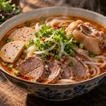 Bún Bò Huế (Vietnamese Spicy Beef & Pork Noodle Soup) — Recipe