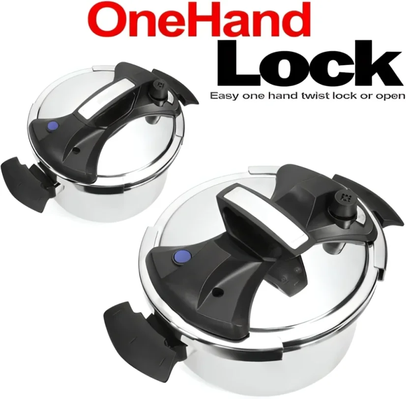 Royalty Line Schnellkochtopf mit Marmoroberfläche 28 cm - 10 l