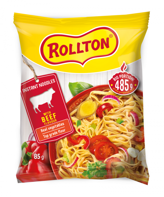 Rollton Instant beef noodles 85 g