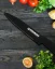 Herzberg 8 piece knife set with acrylic stand - Black marble