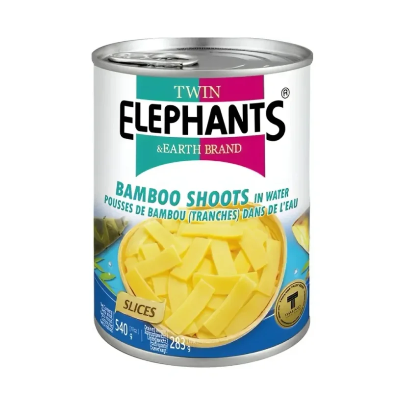 Twin Elephants Bambusové výhonky plátky 540 g