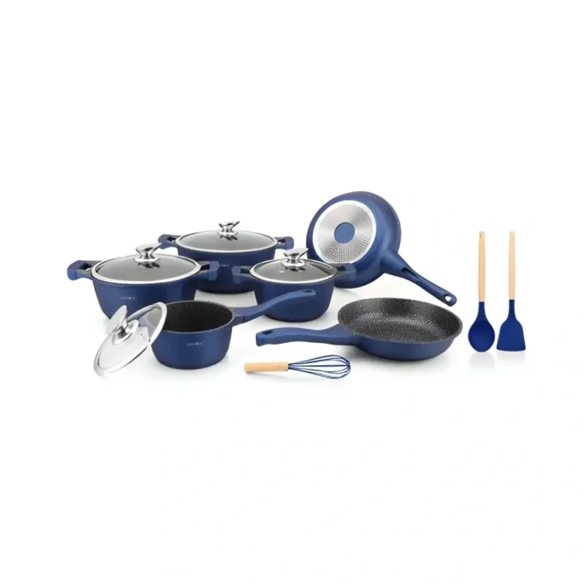 Royalty Line Set of 13 dishes with ceramic surface - Blue