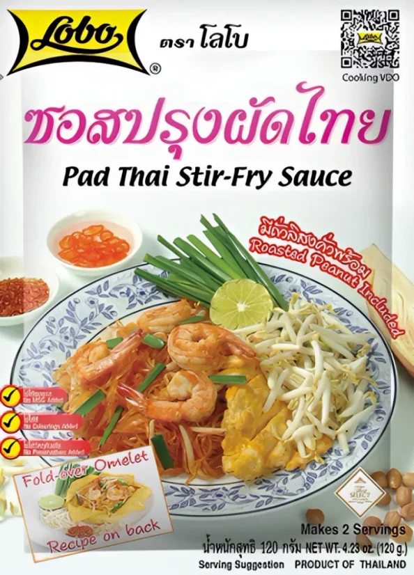 Lobo Sauce mit gerösteten Erdnüssen für Pad Thai 120 g