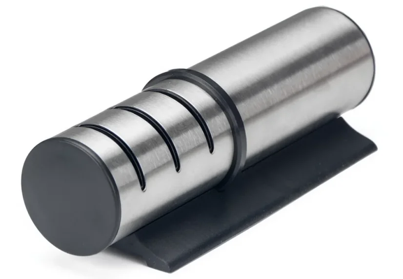 Herzberg Stainless steel cylindrical manual knife sharpener