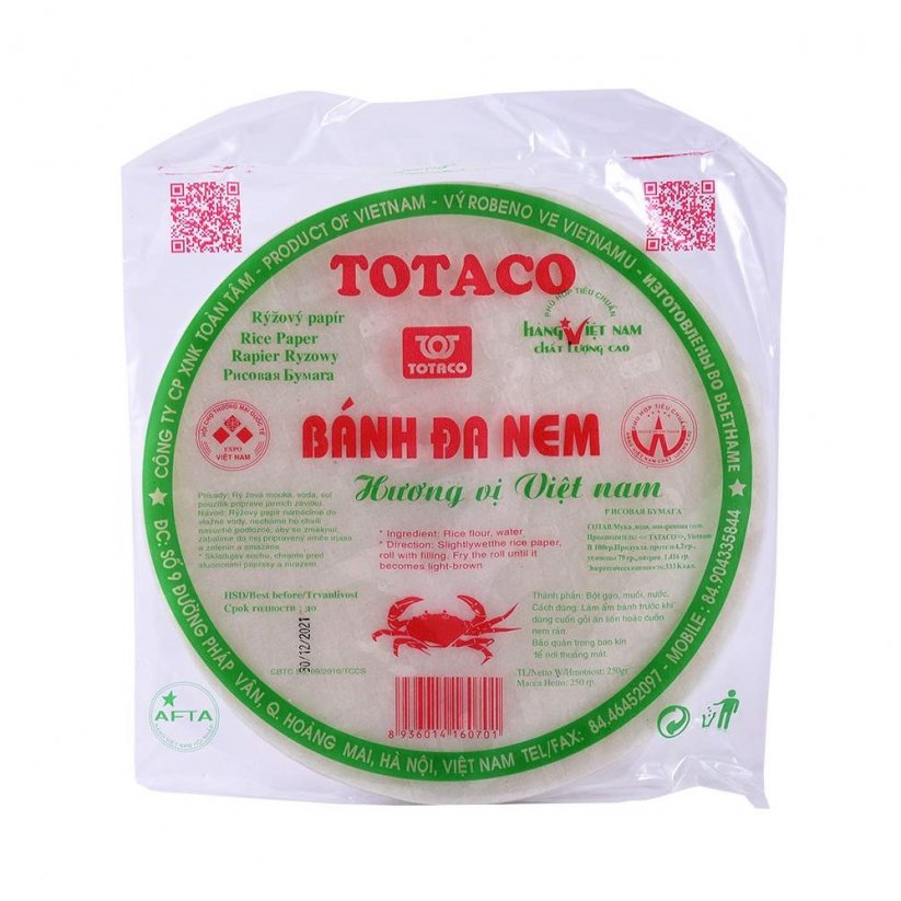 Ryžový papier guľatý Totaco 250 g