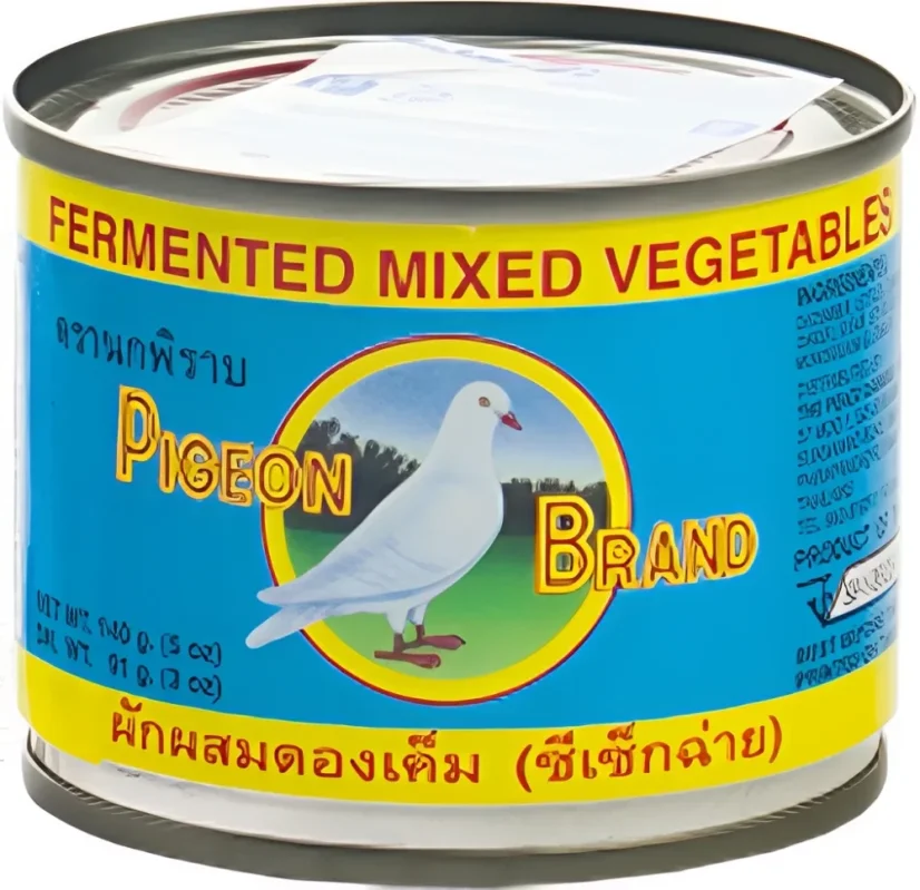 Pigeon Brand Fermentierte Gemüsemischung in Sojasauce 140 g