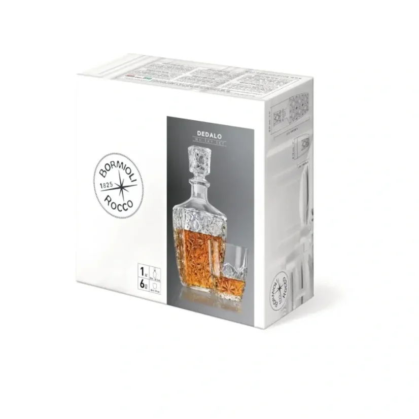 Bormioli Rocco 7 dílný Whiskey set Dedalo