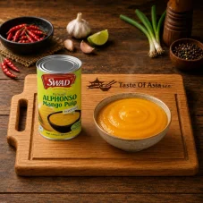 Swad Mango puree Alphonso sweetened 450 g