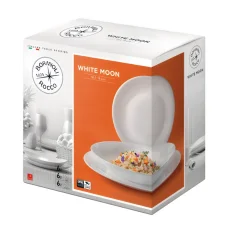 Bormioli Rocco 18 dílná sada talířů White Moon Bormioli Rocco 18 dílná sada talířů White Moon