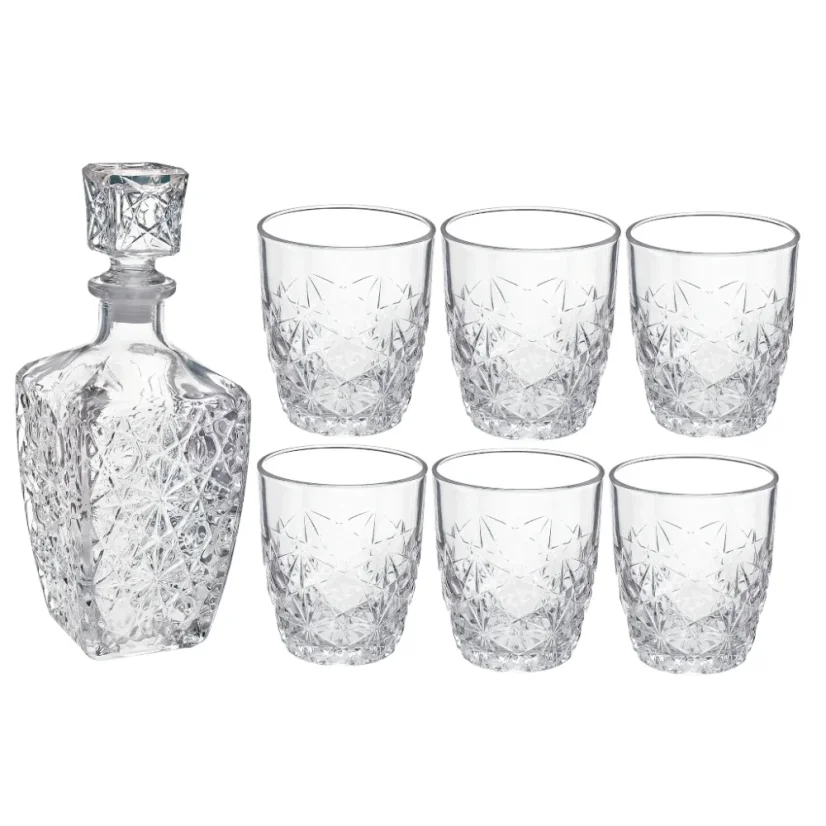 Bormioli Rocco 7 Stück Whiskey Set Dedalo