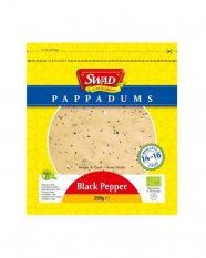 Swad Indian bread Papadum with black pepper 200g
