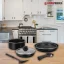 Herzberg 7-piece set of marble-coated dishes