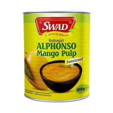 Swad Mango puree Alphonso sweetened 850 g