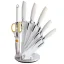 Royalty Line Knife set 8 pieces with swivel stand