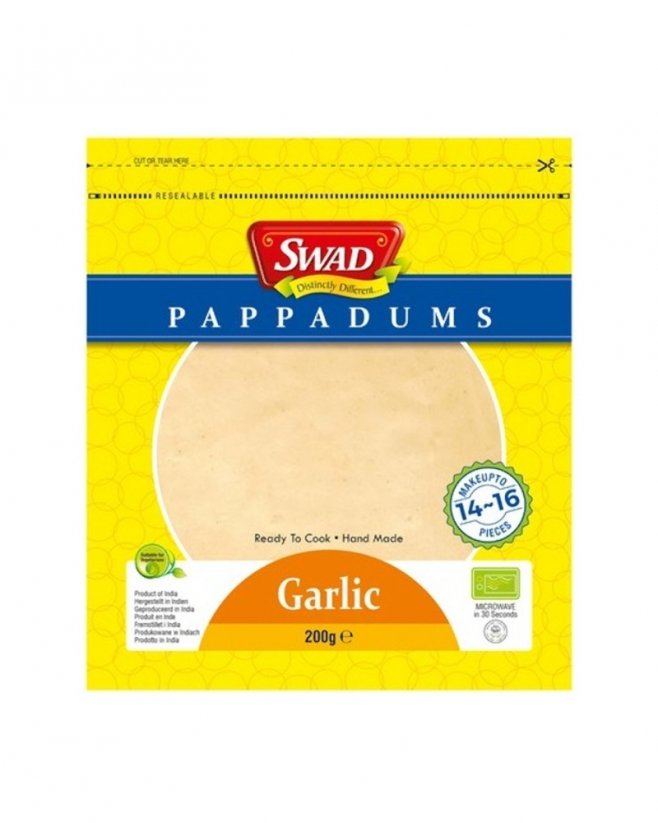 SWAD Indický chleba Papadum česnekový 200 g