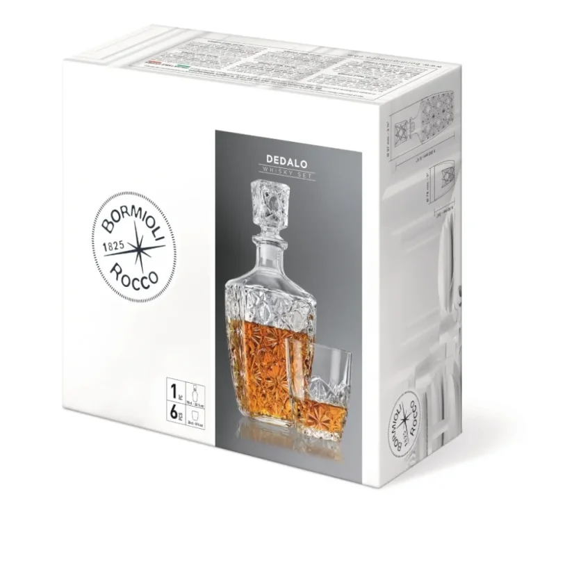 Bormioli Rocco 7 Stück Whiskey Set Dedalo