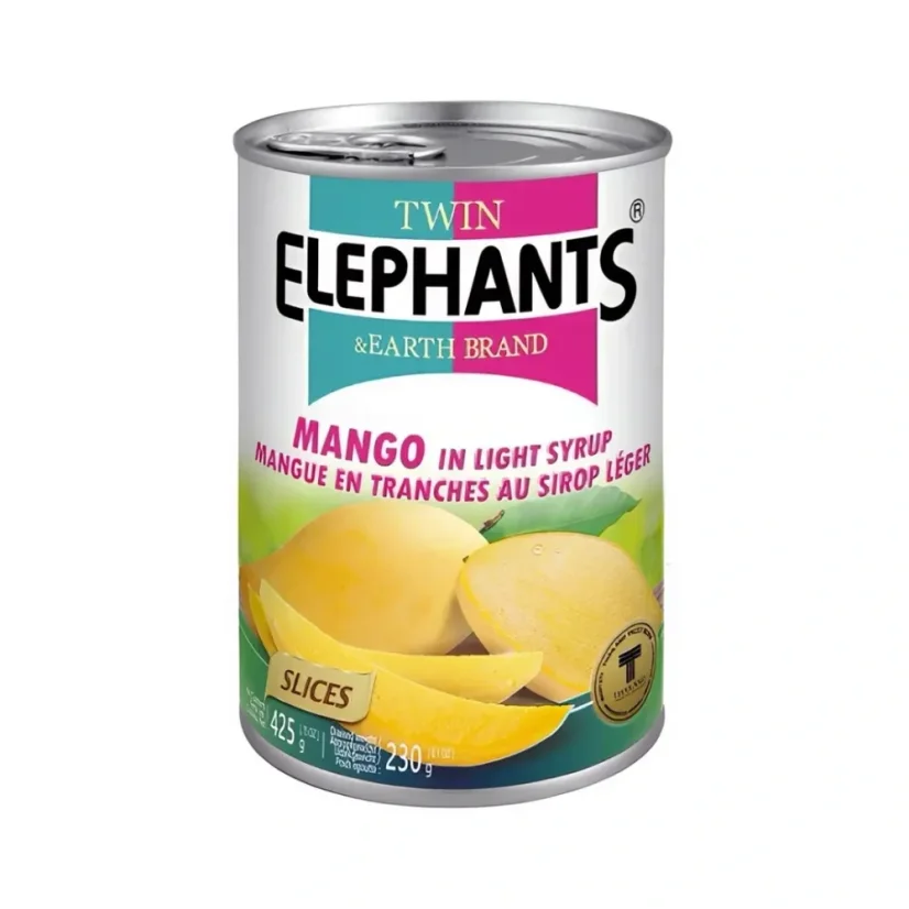 Twin Elephant Earth Mangoscheiben in leichtem Sirup 425 g