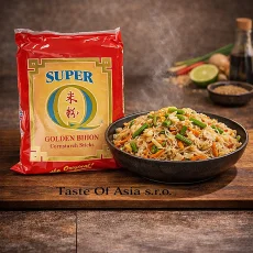 Super Q Brand Kukuřičné nudle Bihon Golden 227 g