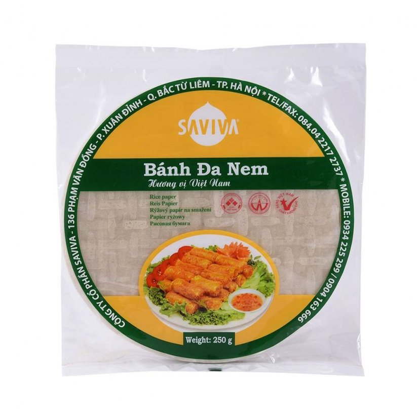 Round rice paper Saviva 250 g