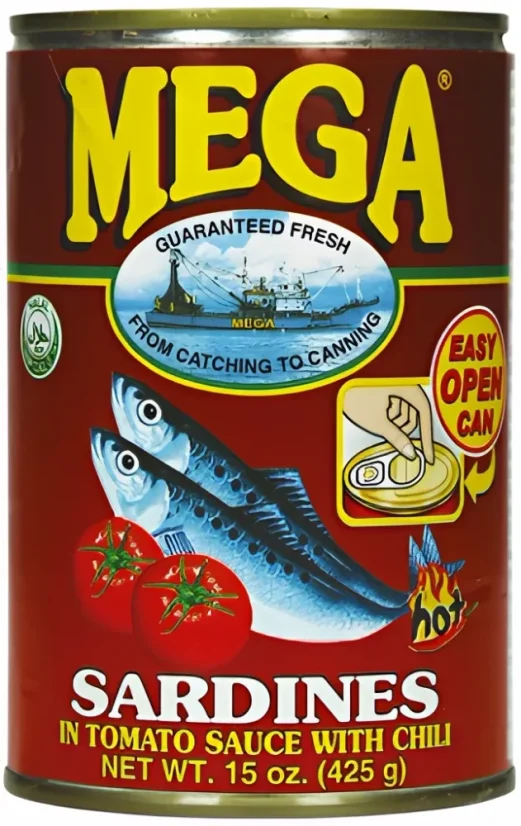 Mega Sardinen in Tomatensauce mit Chili 425 g