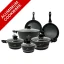 Rosenberg Set of 10 marble coated dishes