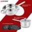 Herzberg Set of 12 stainless steel cookware